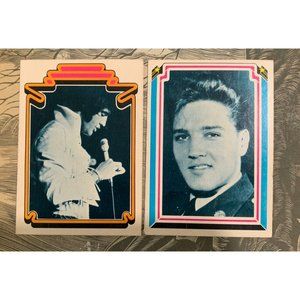 Elvis Presley Souvenir Card Lot of 2 Trading Cards The King Boxcar 1978 #1 #21